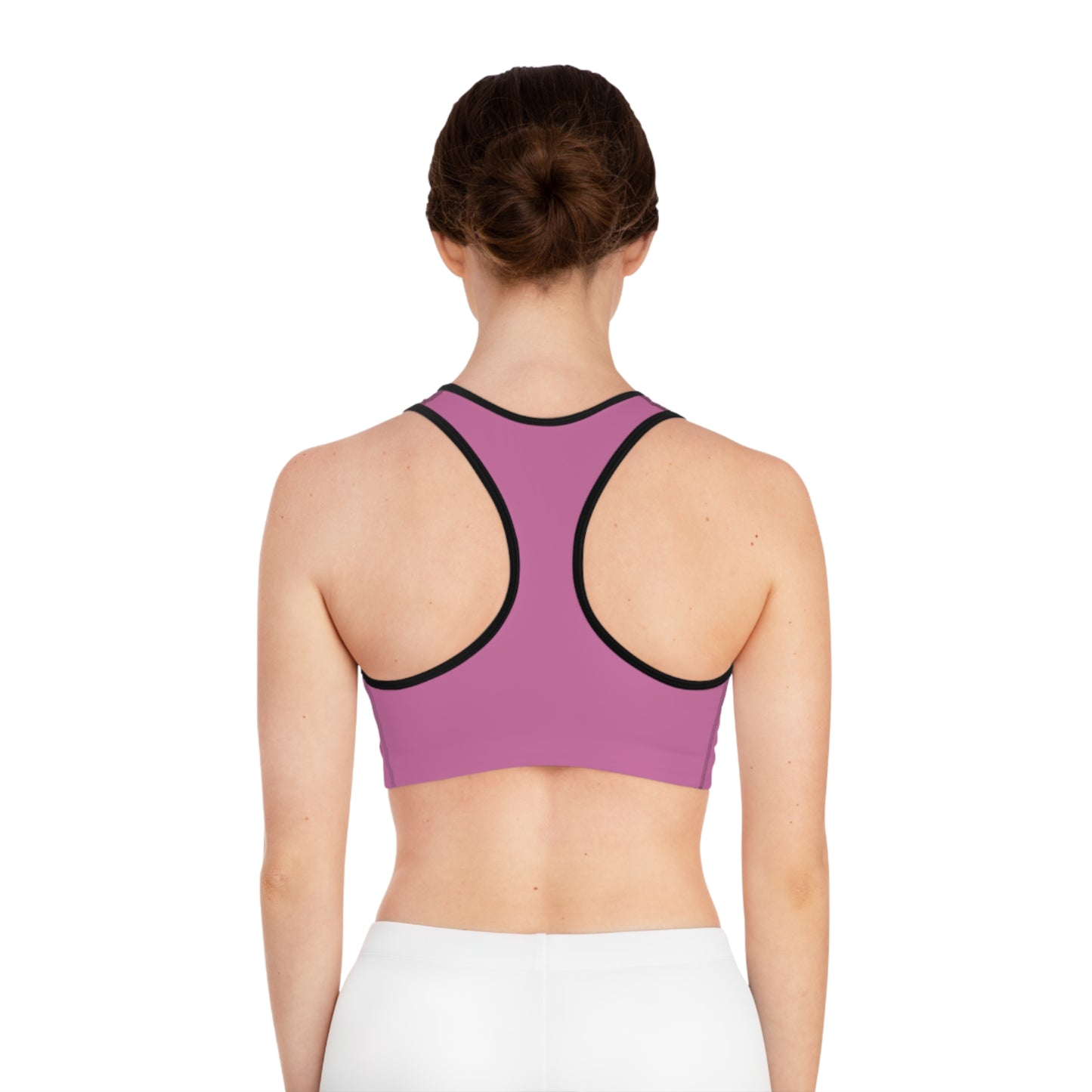 Bama Baddie Sports Bra — Pink Drip Script Activewear