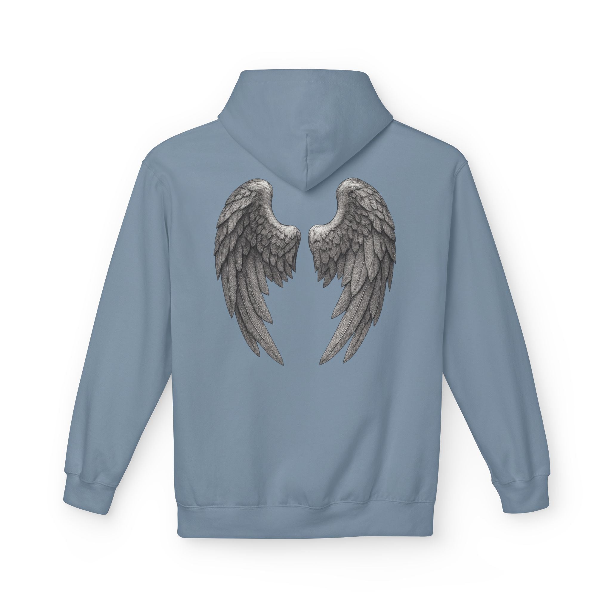 Blessed Hoodie with Angel Wings — Spiritual Christian Pullover, Faith-Inspired Gift