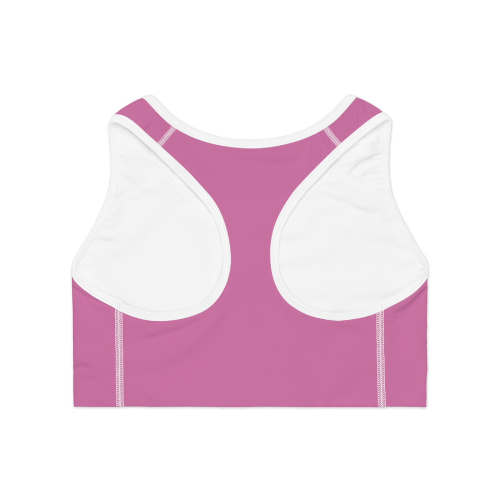 Bama Baddie Sports Bra — Pink Drip Script Activewear
