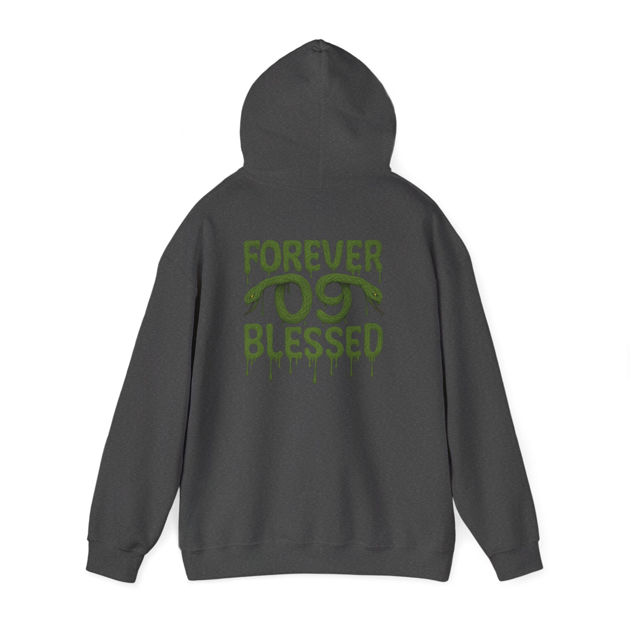 NSV Drip Hoodie — “Forever 09 Blessed” Green Graphic Sweatshirt