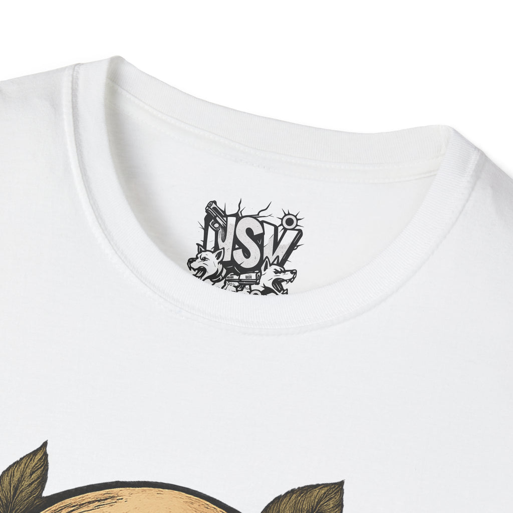 Skull & Roses T-Shirt — Gothic Floral Tee with 'Love, Lust, Loyalty' Back Print