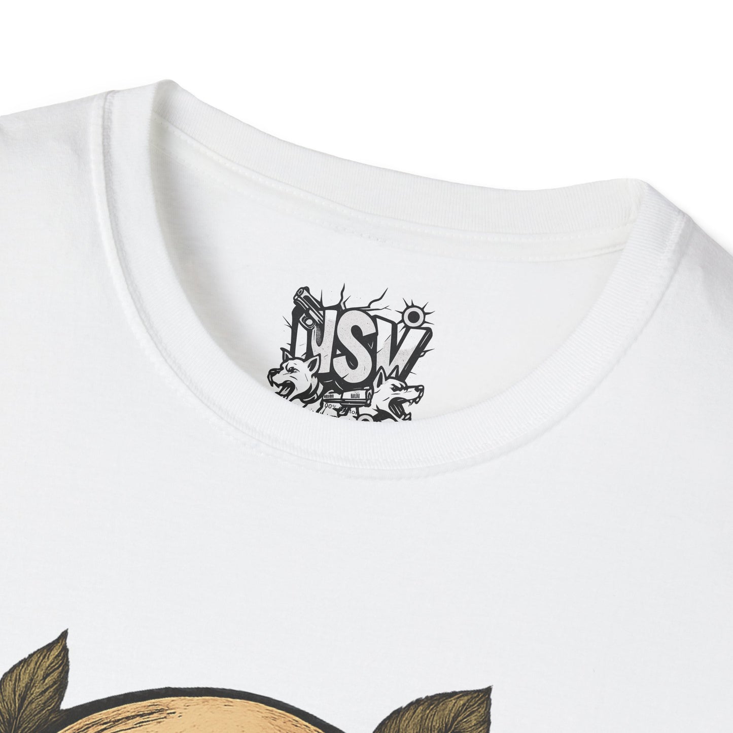Skull & Roses T-Shirt — Gothic Floral Tee with 'Love, Lust, Loyalty' Back Print