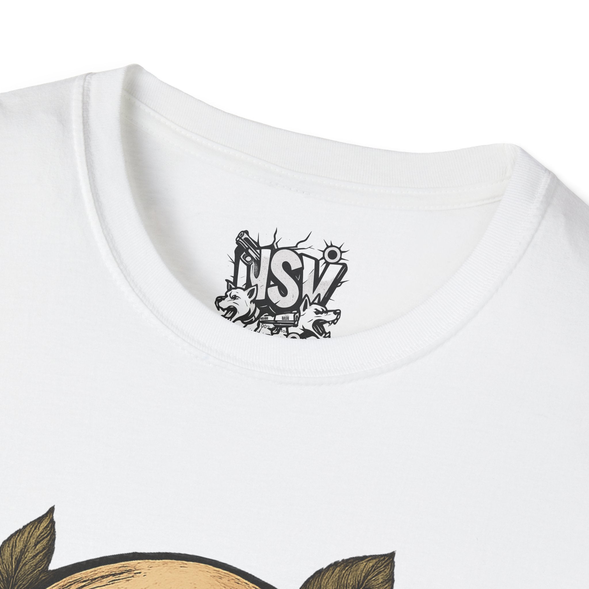 Skull & Roses T-Shirt — Gothic Floral Tee with 'Love, Lust, Loyalty' Back Print