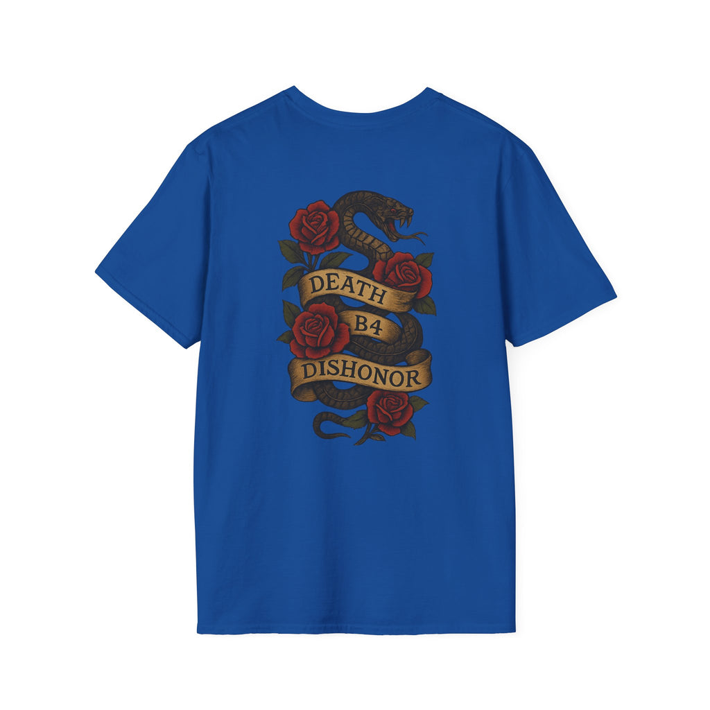 T-Shirt — 'Project Baby' Front & 'Death B4 Dishonor' Snake Tattoo Tee