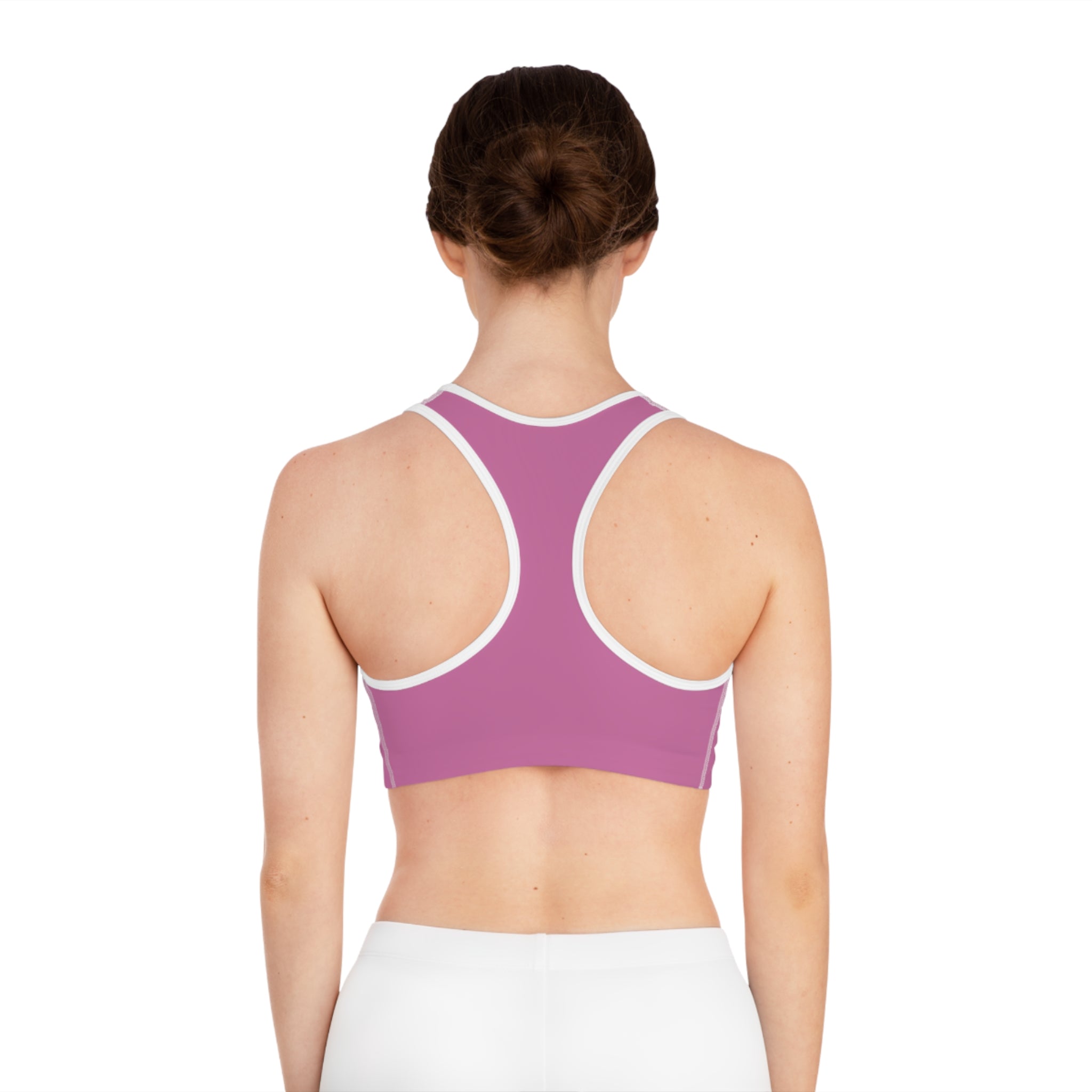Bama Baddie Sports Bra — Pink Drip Script Activewear
