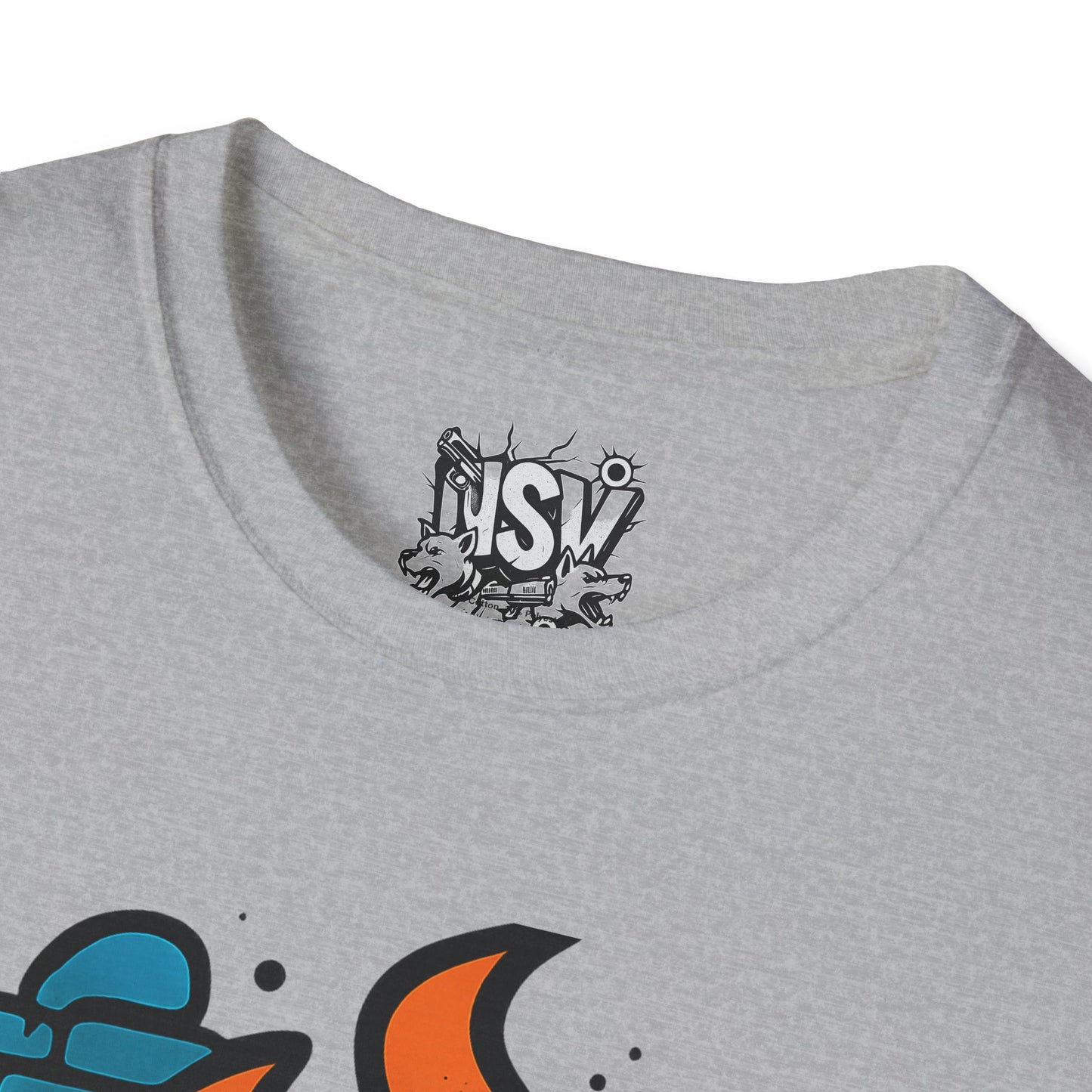 NSV Streetwear T-Shirt — Bold Graffiti Logo Tee