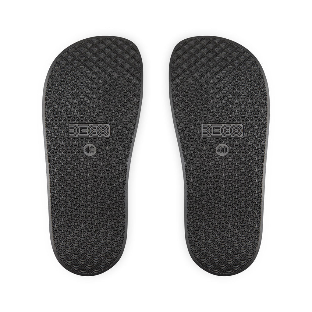 Slide Sandals — "Project Baby" Pink Logo Adjustable Strap Slides