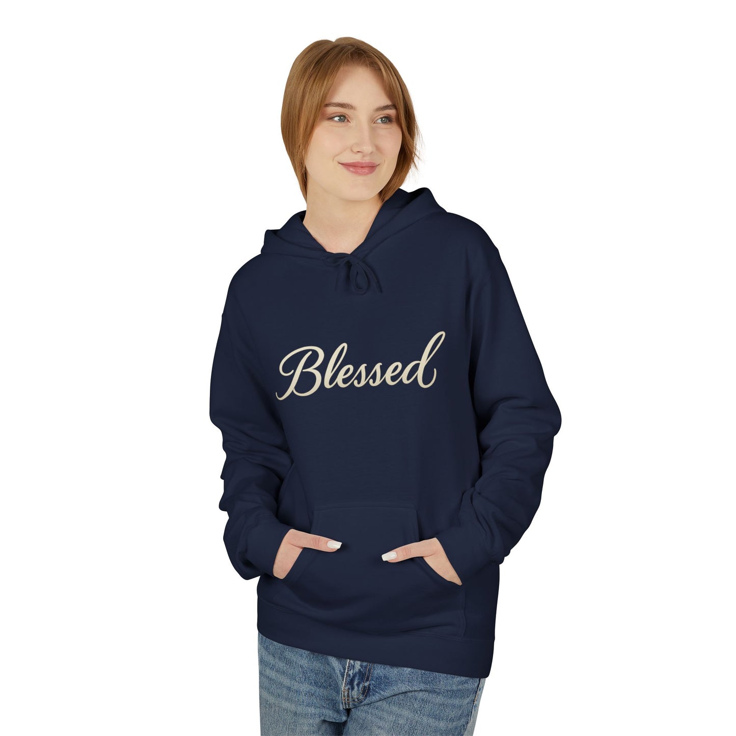 Blessed Hoodie with Angel Wings — Spiritual Christian Pullover, Faith-Inspired Gift
