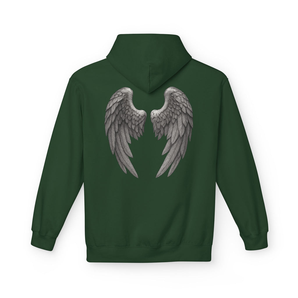 Blessed Hoodie with Angel Wings — Spiritual Christian Pullover, Faith-Inspired Gift