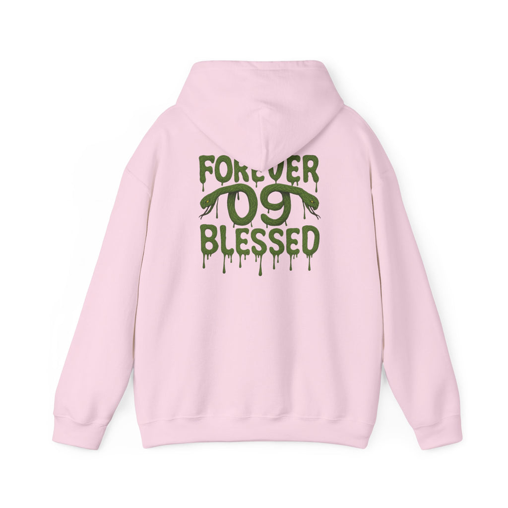 NSV Drip Hoodie — “Forever 09 Blessed” Green Graphic Sweatshirt