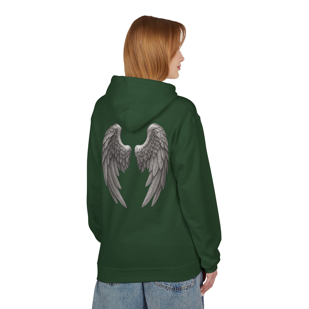 Blessed Hoodie with Angel Wings — Spiritual Christian Pullover, Faith-Inspired Gift