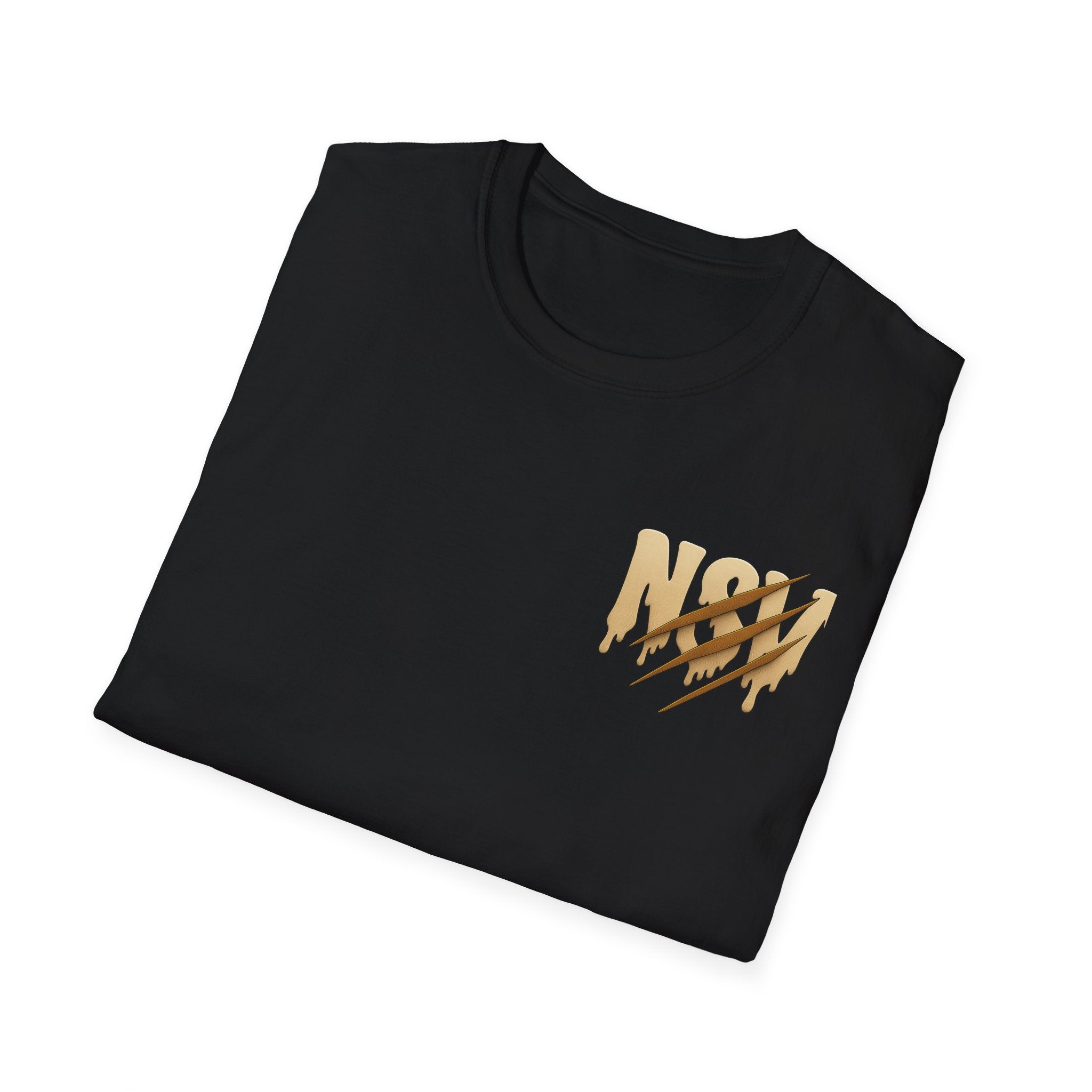 Hustle Bear T‑Shirt — 'HUSTLE' Graphic Tee with Fierce Bear Sipping Coffee