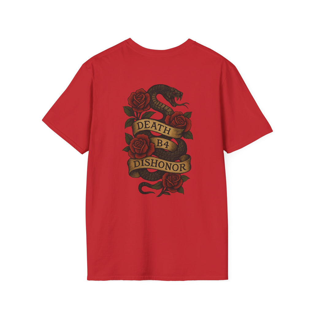 T-Shirt — 'Project Baby' Front & 'Death B4 Dishonor' Snake Tattoo Tee