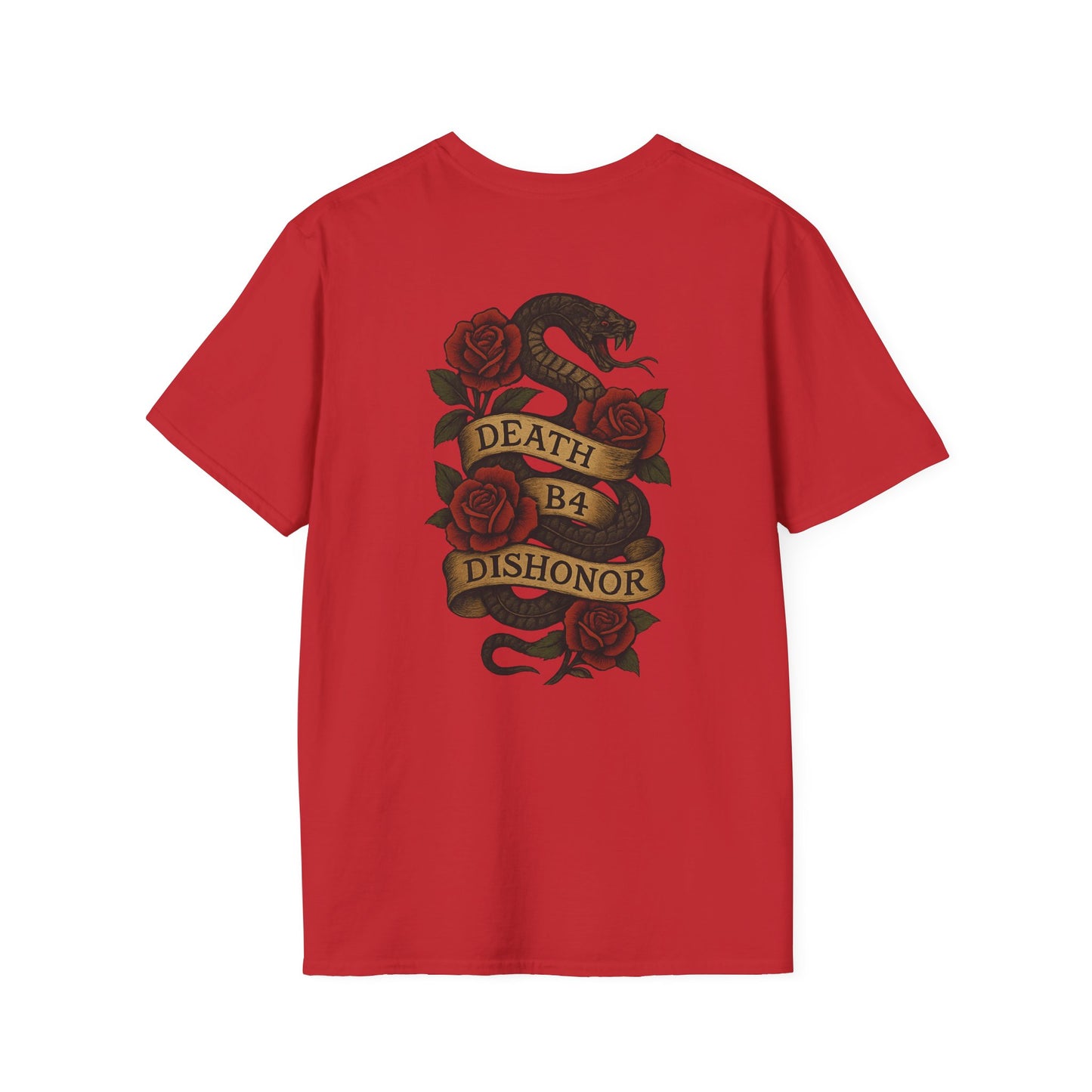T-Shirt — 'Project Baby' Front & 'Death B4 Dishonor' Snake Tattoo Tee