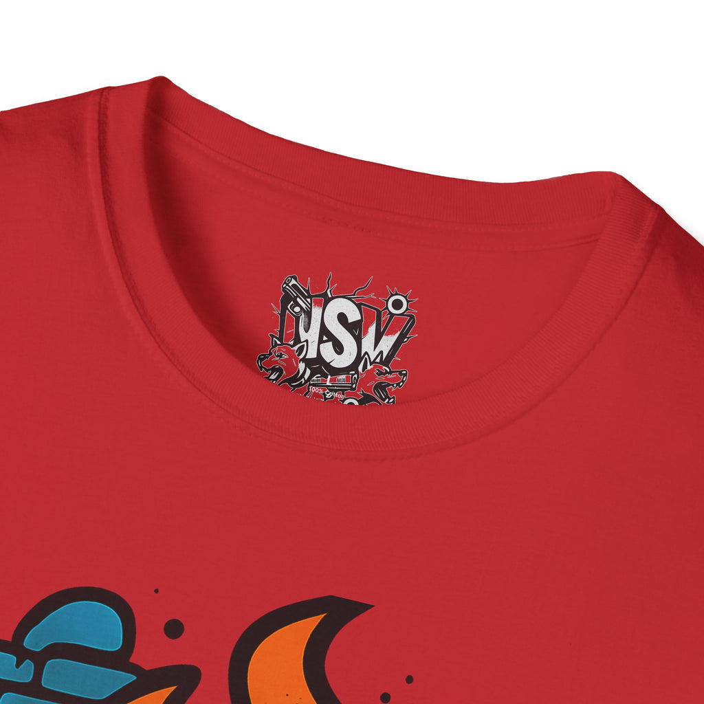 NSV Streetwear T-Shirt — Bold Graffiti Logo Tee