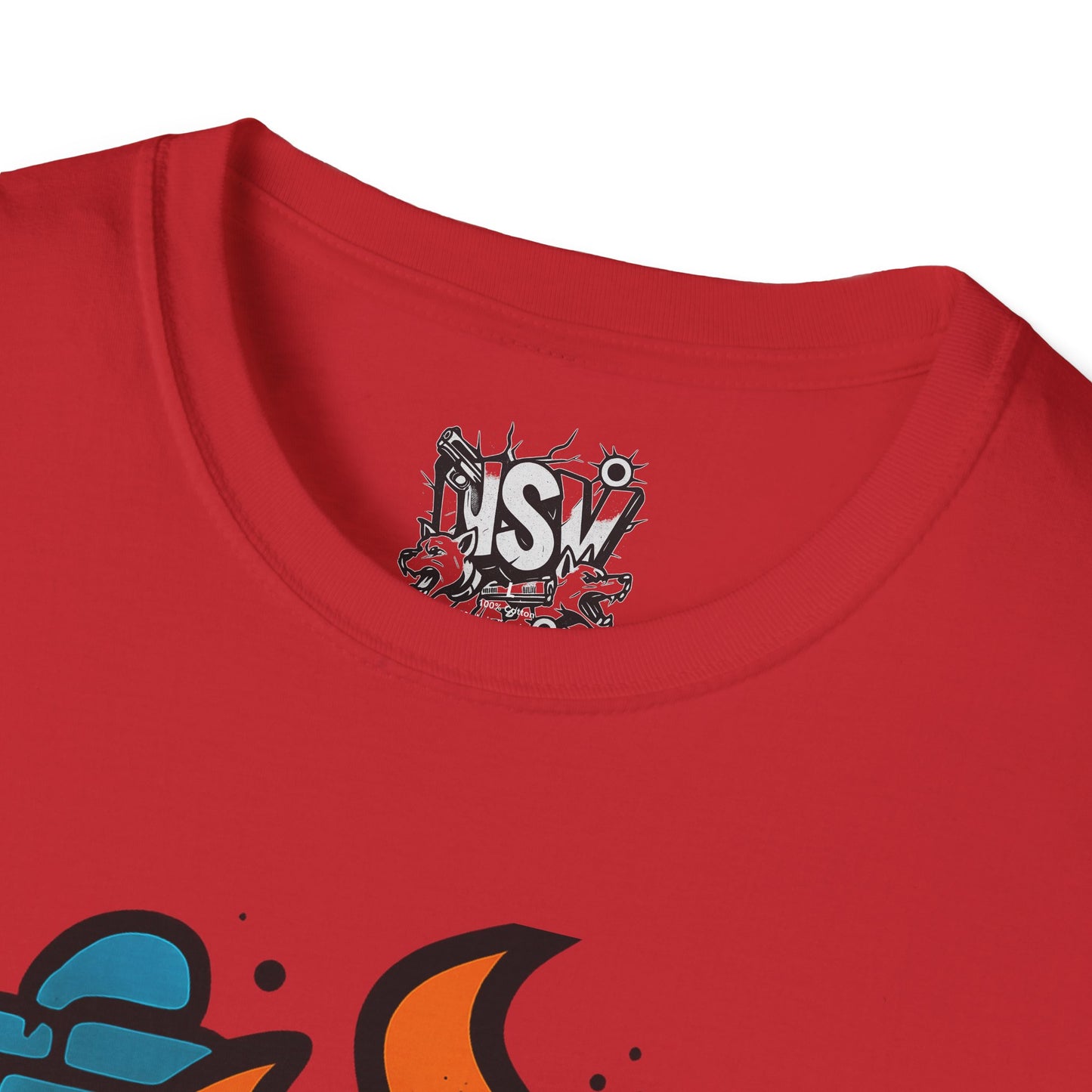 NSV Streetwear T-Shirt — Bold Graffiti Logo Tee