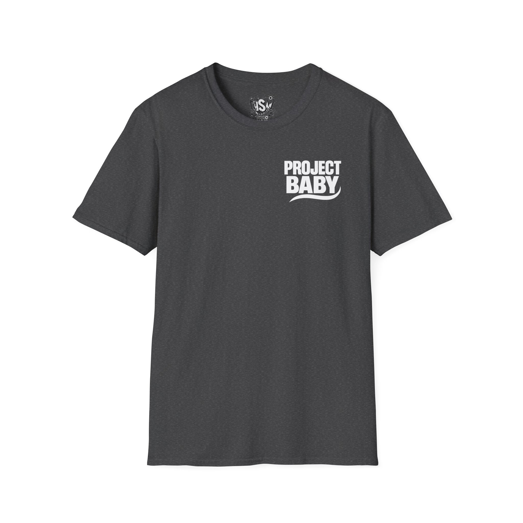T-Shirt — 'Project Baby' Front & 'Death B4 Dishonor' Snake Tattoo Tee
