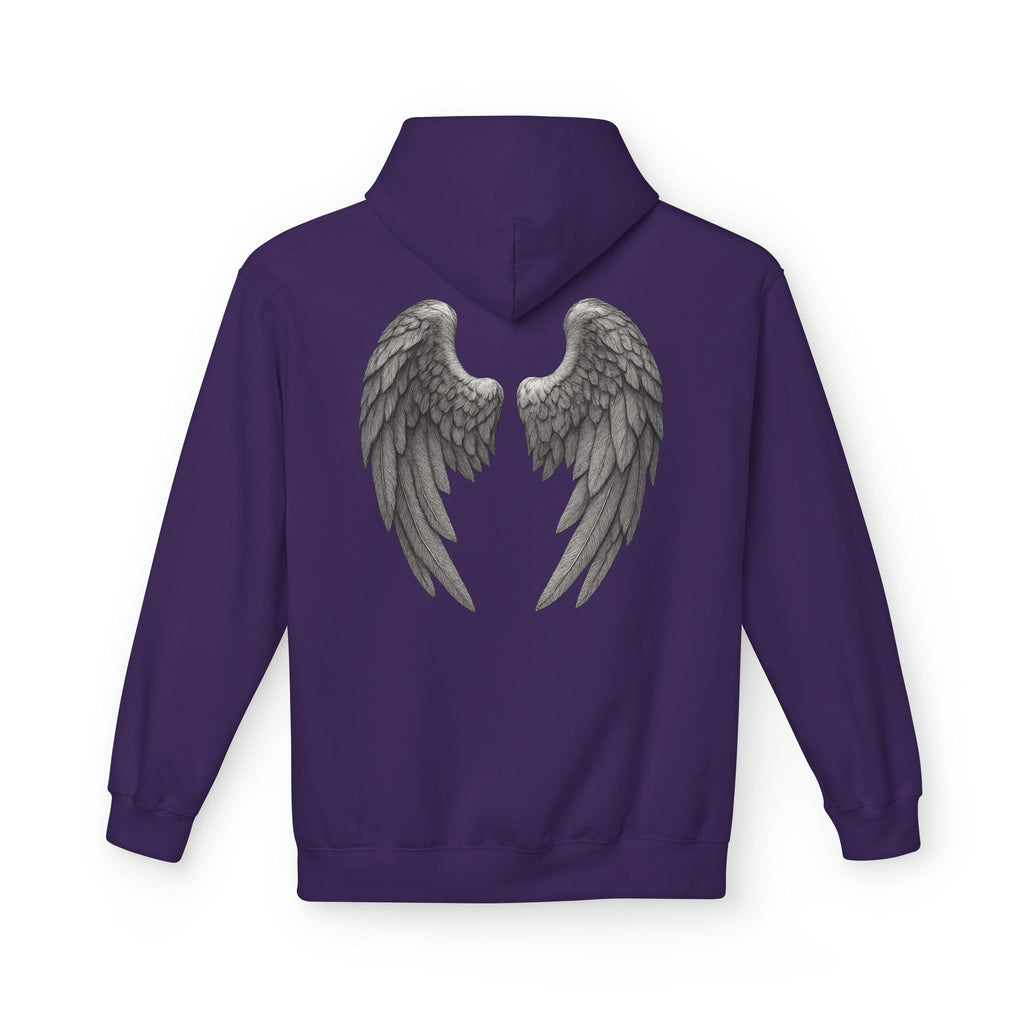 Blessed Hoodie with Angel Wings — Spiritual Christian Pullover, Faith-Inspired Gift