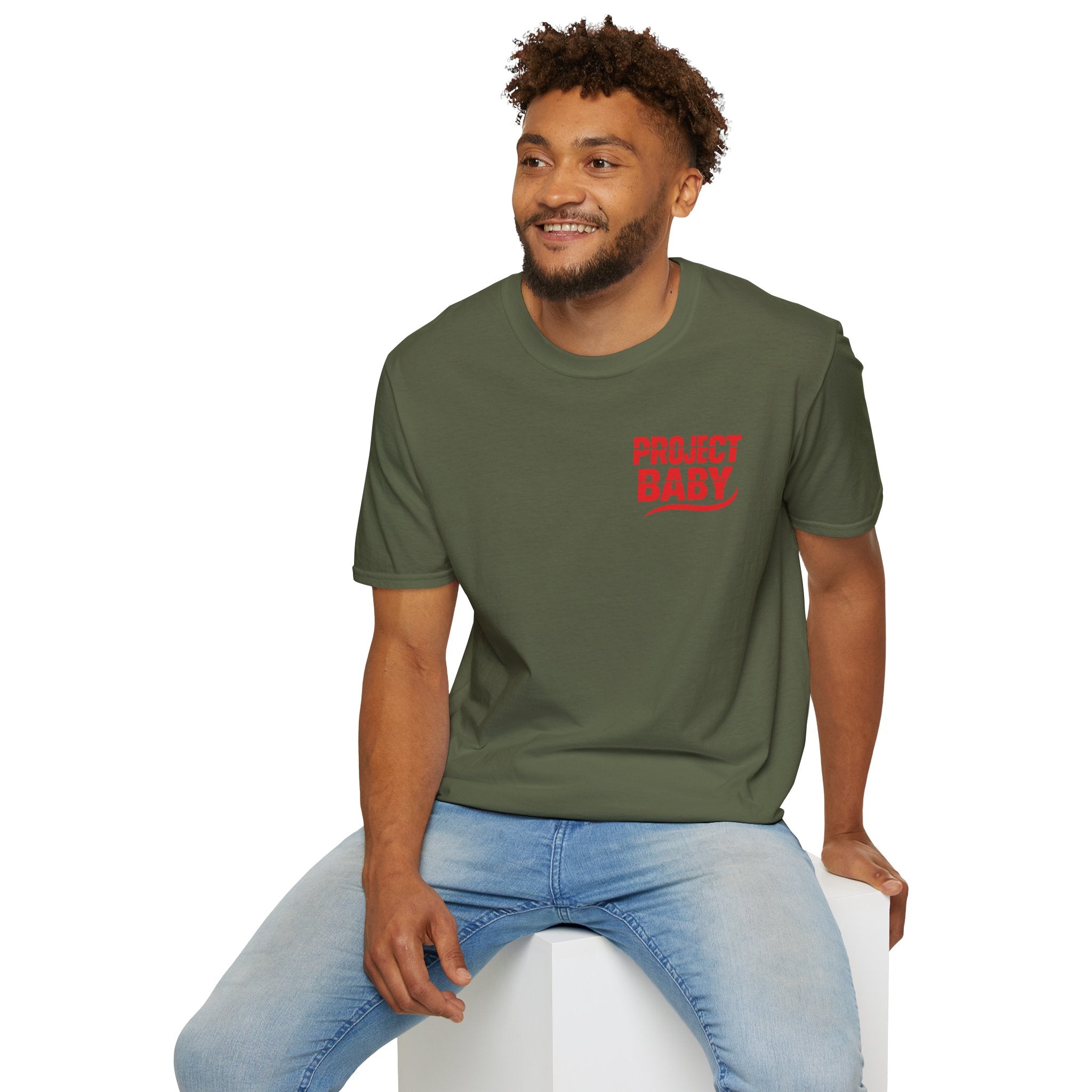 T-Shirt — 'Project Baby' Front & 'Death B4 Dishonor' Snake Tattoo Tee