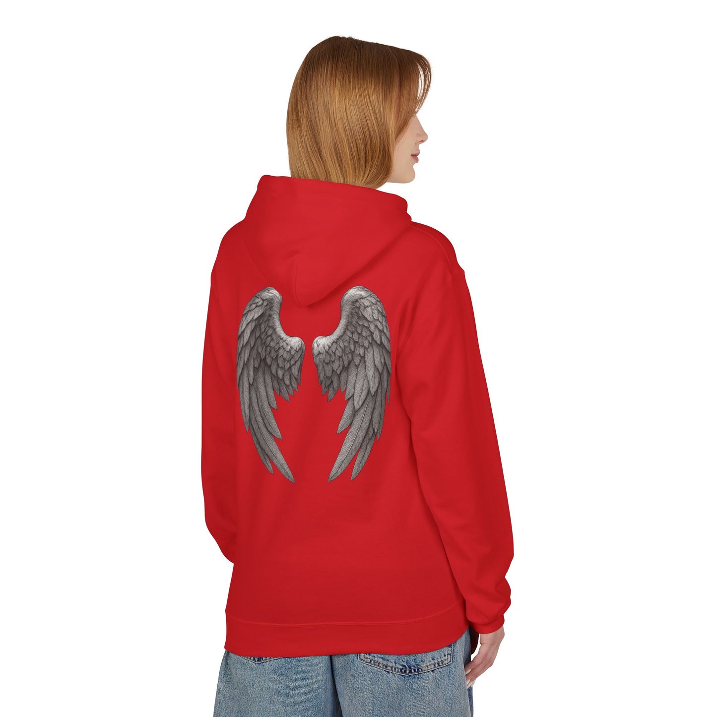 Blessed Hoodie with Angel Wings — Spiritual Christian Pullover, Faith-Inspired Gift