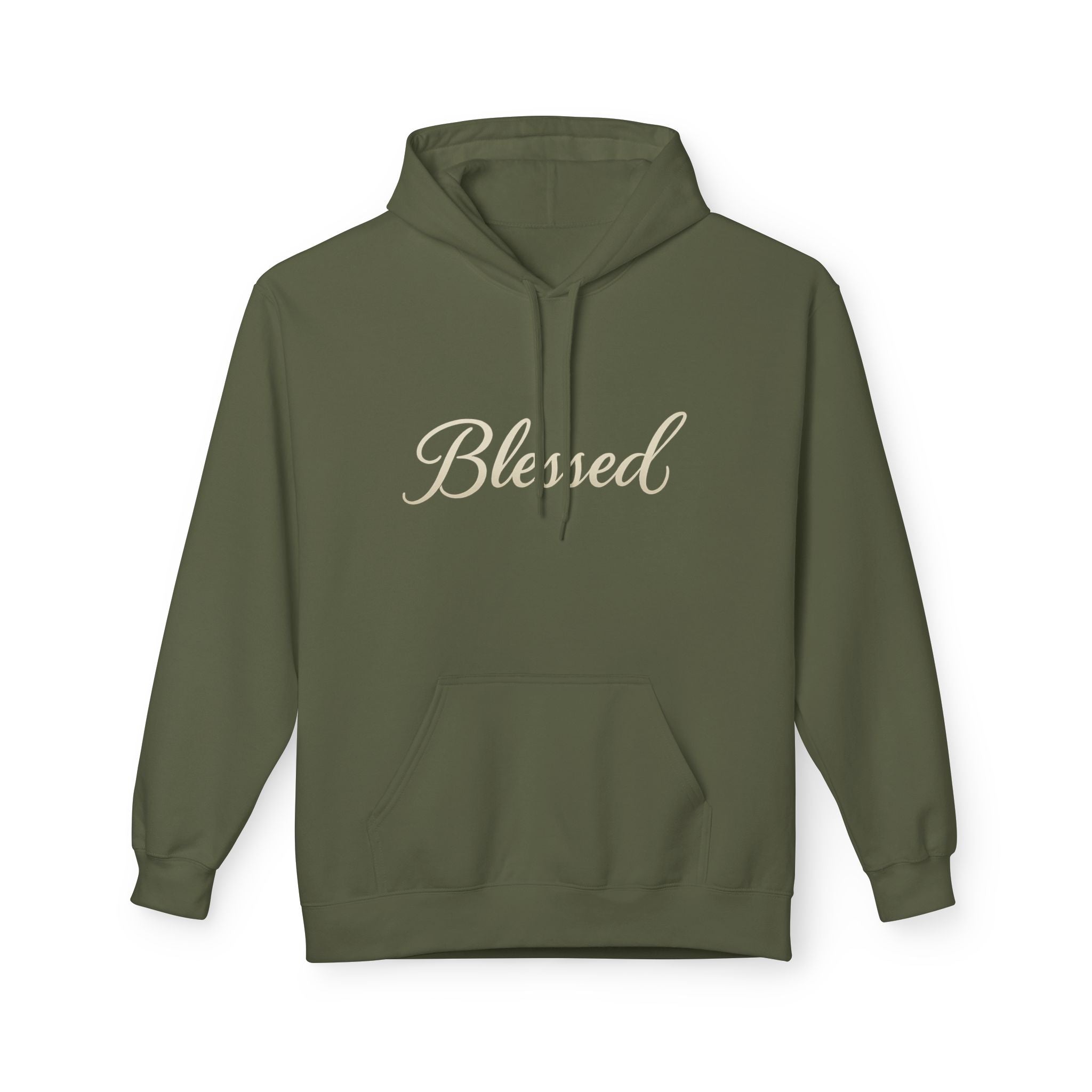 Blessed Hoodie with Angel Wings — Spiritual Christian Pullover, Faith-Inspired Gift