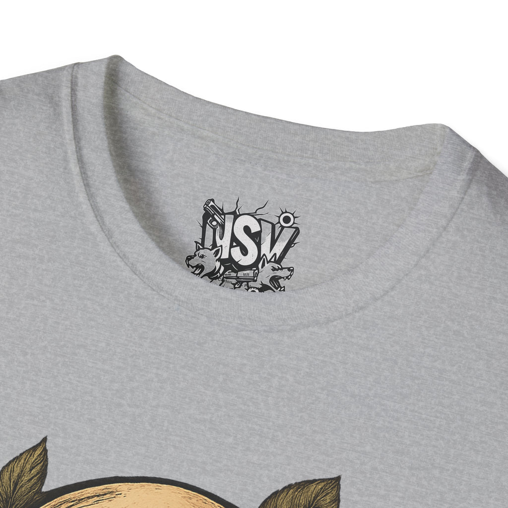 Skull & Roses T-Shirt — Gothic Floral Tee with 'Love, Lust, Loyalty' Back Print