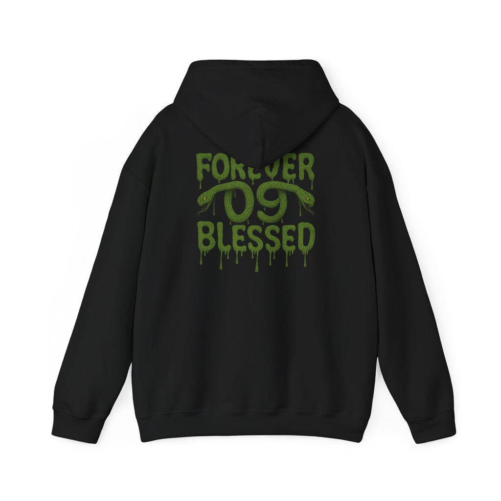 NSV Drip Hoodie — “Forever 09 Blessed” Green Graphic Sweatshirt