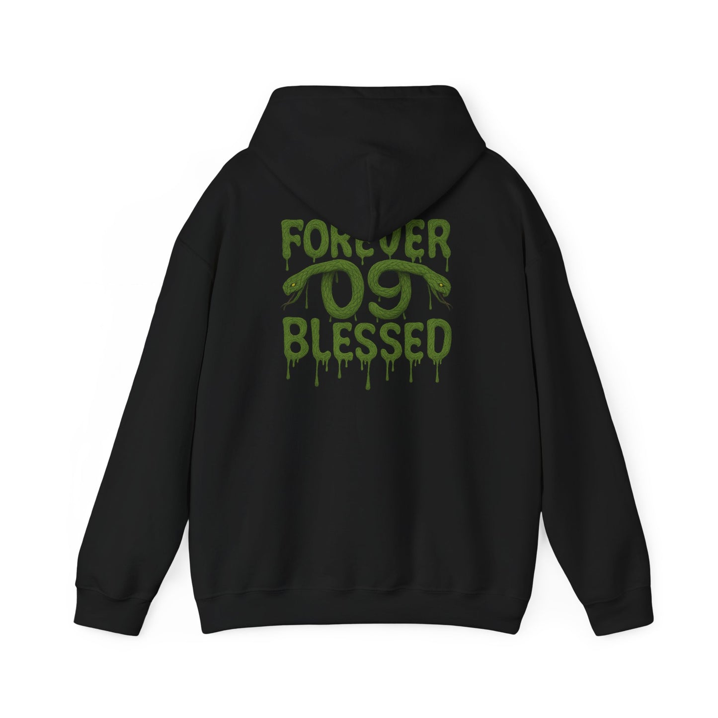 NSV Drip Hoodie — “Forever 09 Blessed” Green Graphic Sweatshirt