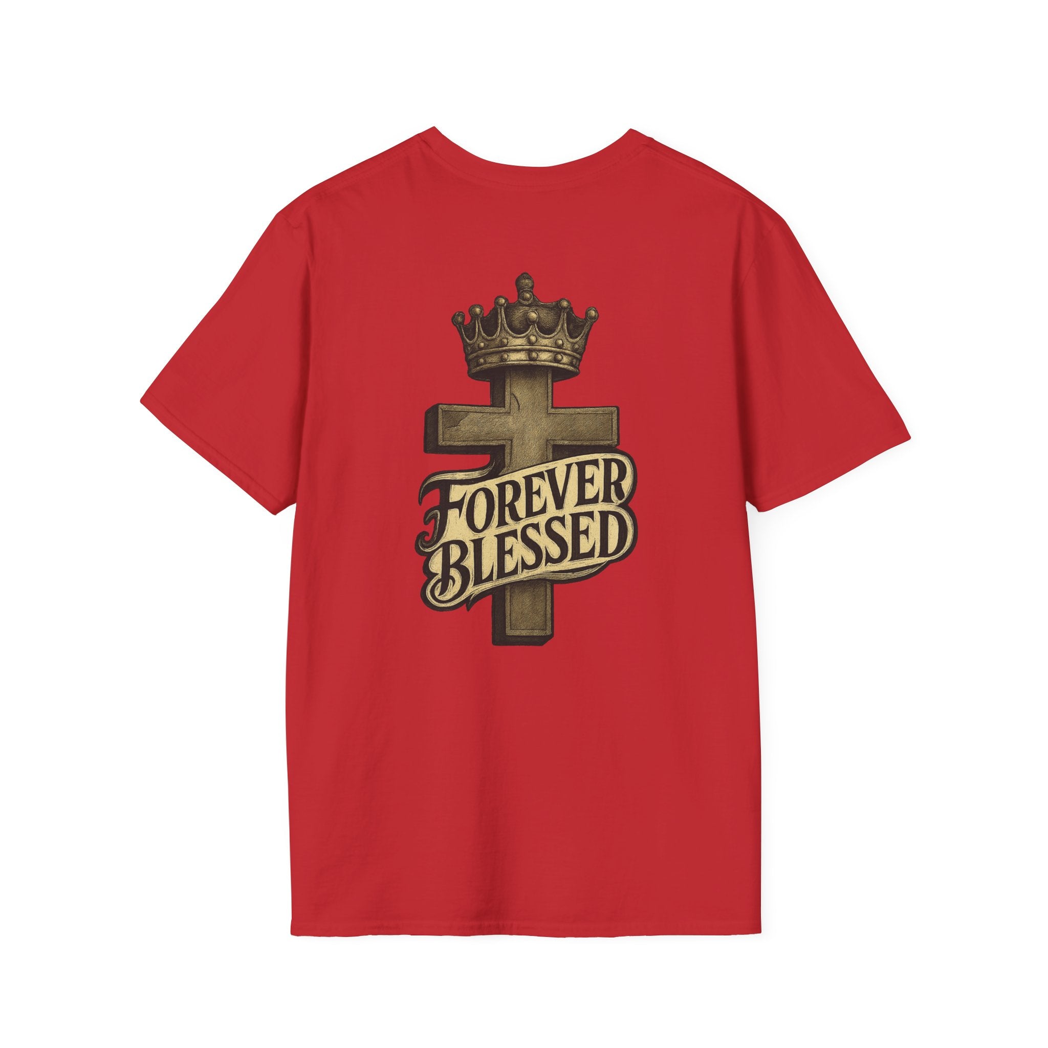 Forever Blessed Cross T-Shirt — Crowned Faith Graphic Tee