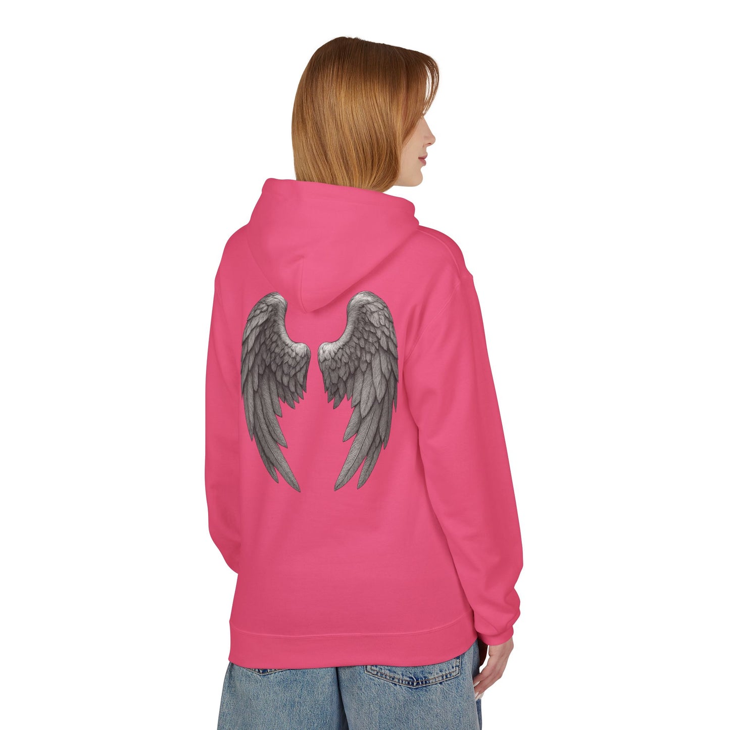 Blessed Hoodie with Angel Wings — Spiritual Christian Pullover, Faith-Inspired Gift