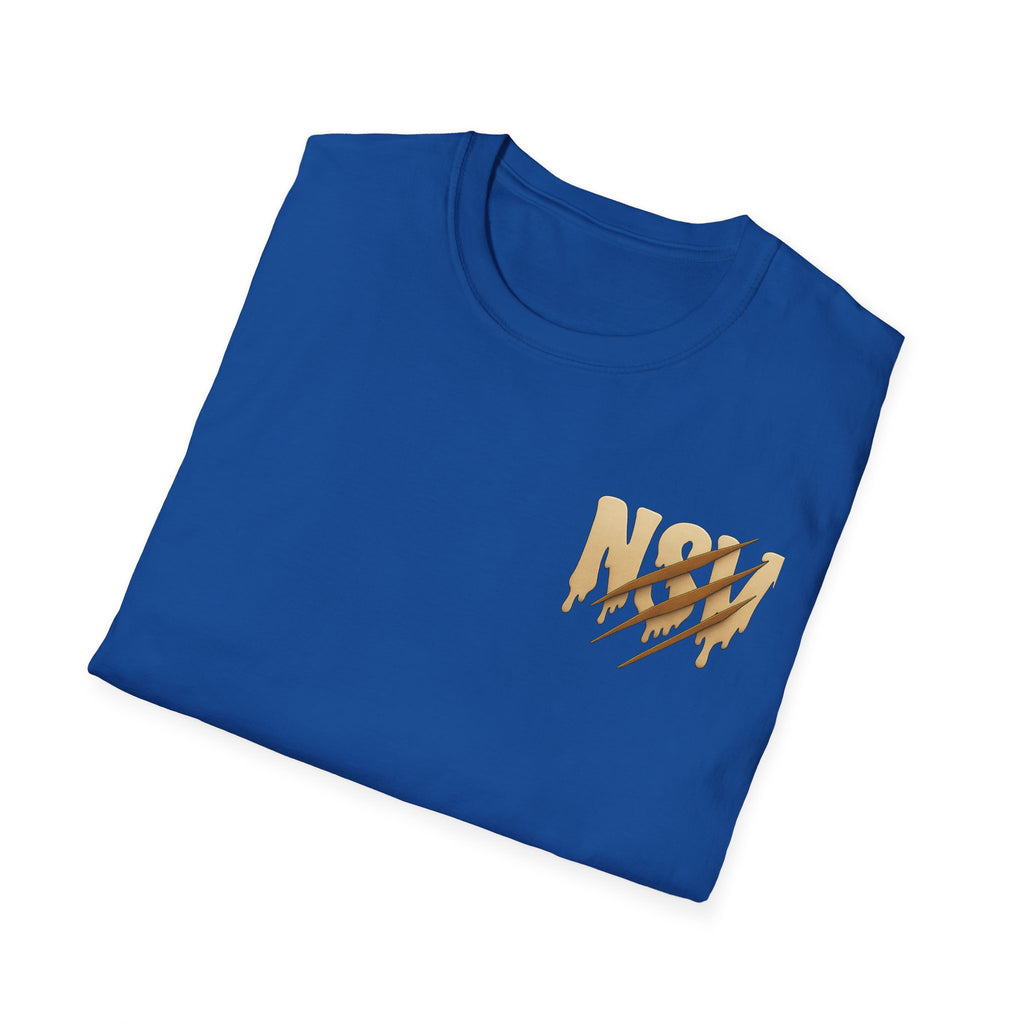 Hustle Bear T‑Shirt — 'HUSTLE' Graphic Tee with Fierce Bear Sipping Coffee