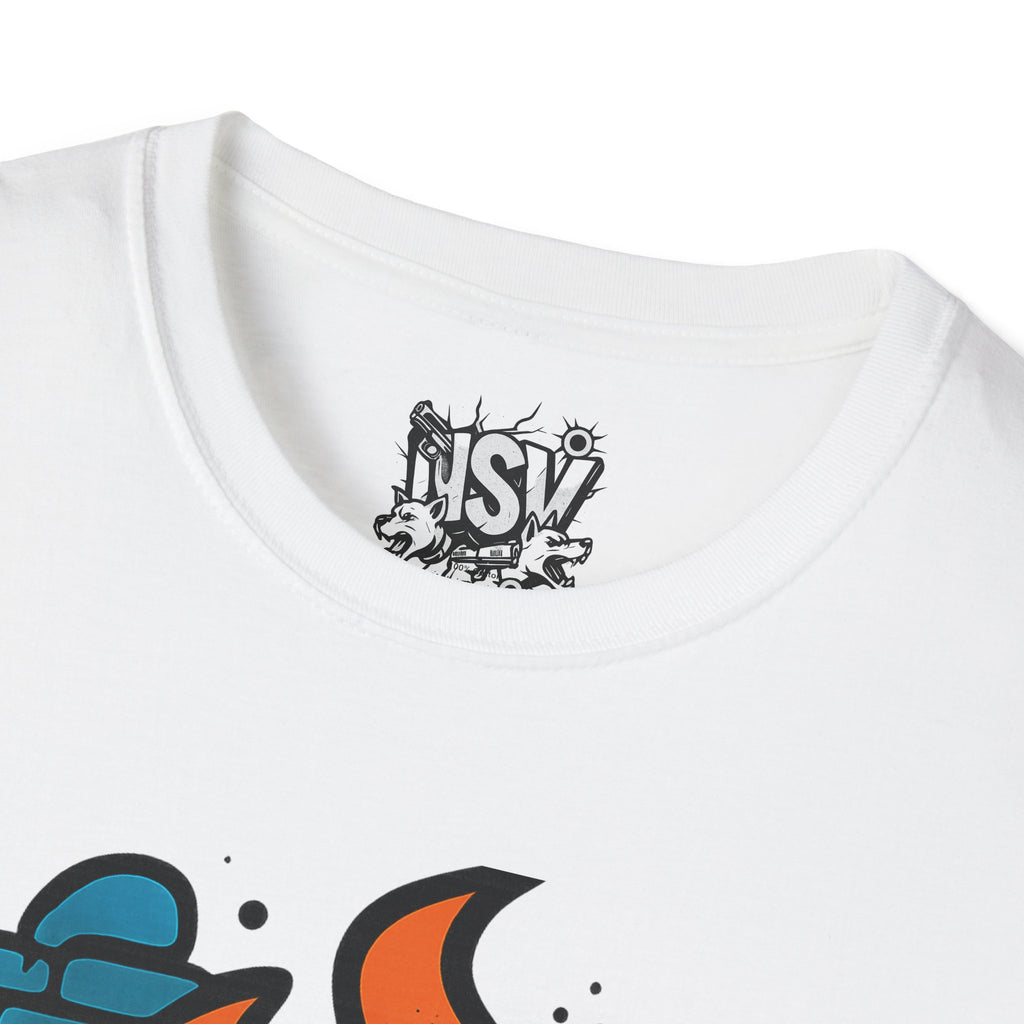 NSV Streetwear T-Shirt — Bold Graffiti Logo Tee