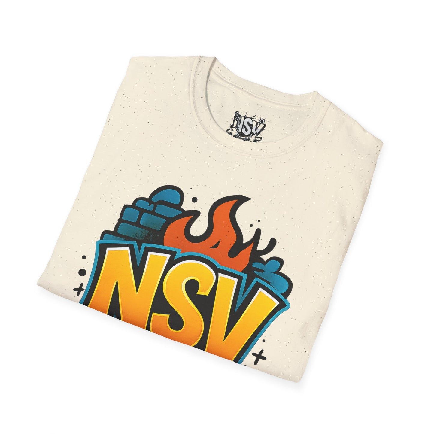 NSV Streetwear T-Shirt — Bold Graffiti Logo Tee