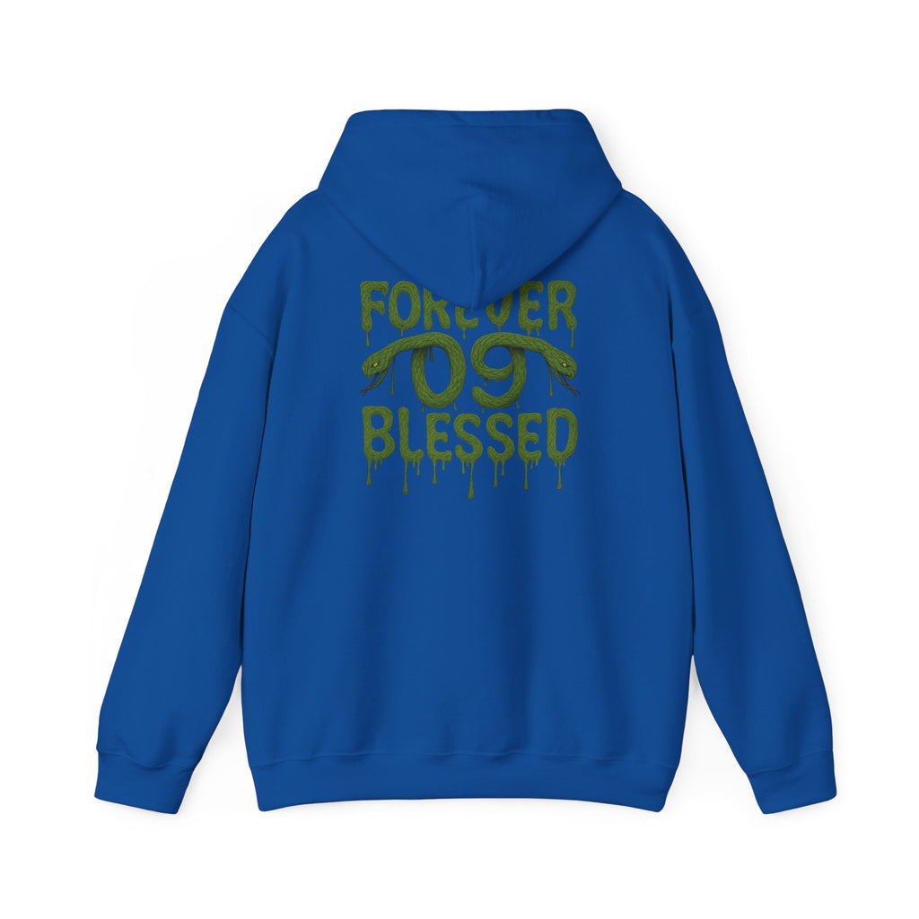 NSV Drip Hoodie — “Forever 09 Blessed” Green Graphic Sweatshirt