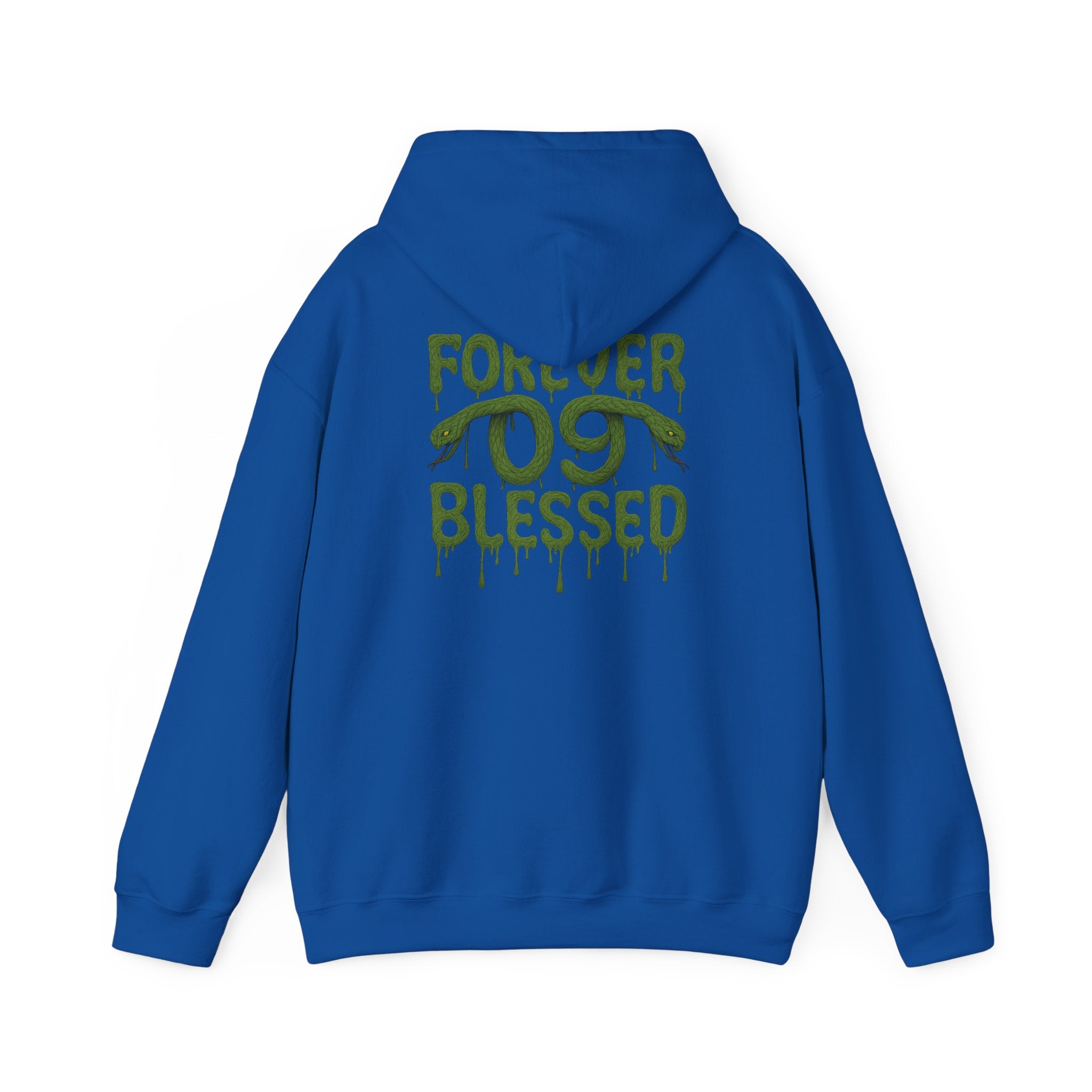 NSV Drip Hoodie — “Forever 09 Blessed” Green Graphic Sweatshirt
