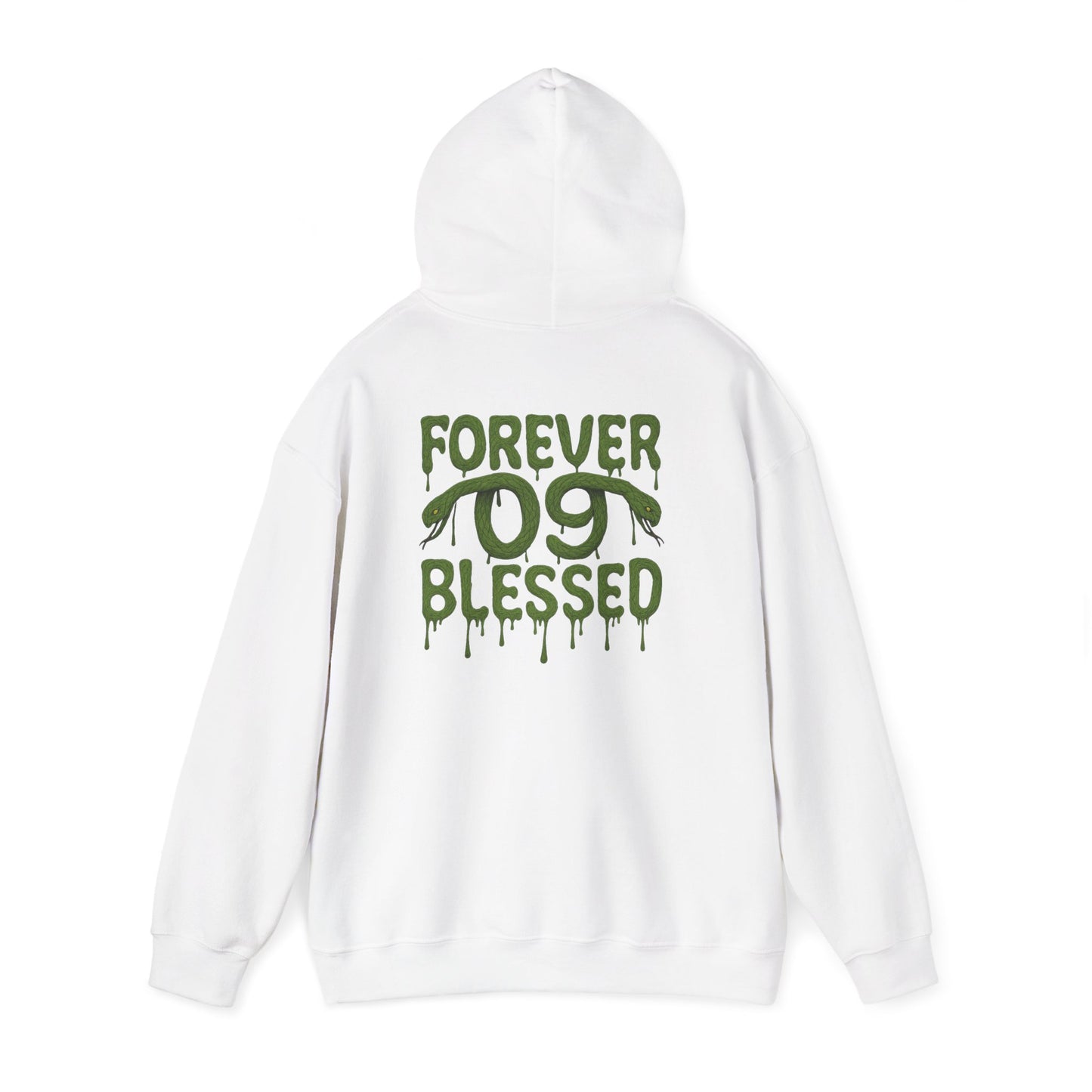 NSV Drip Hoodie — “Forever 09 Blessed” Green Graphic Sweatshirt
