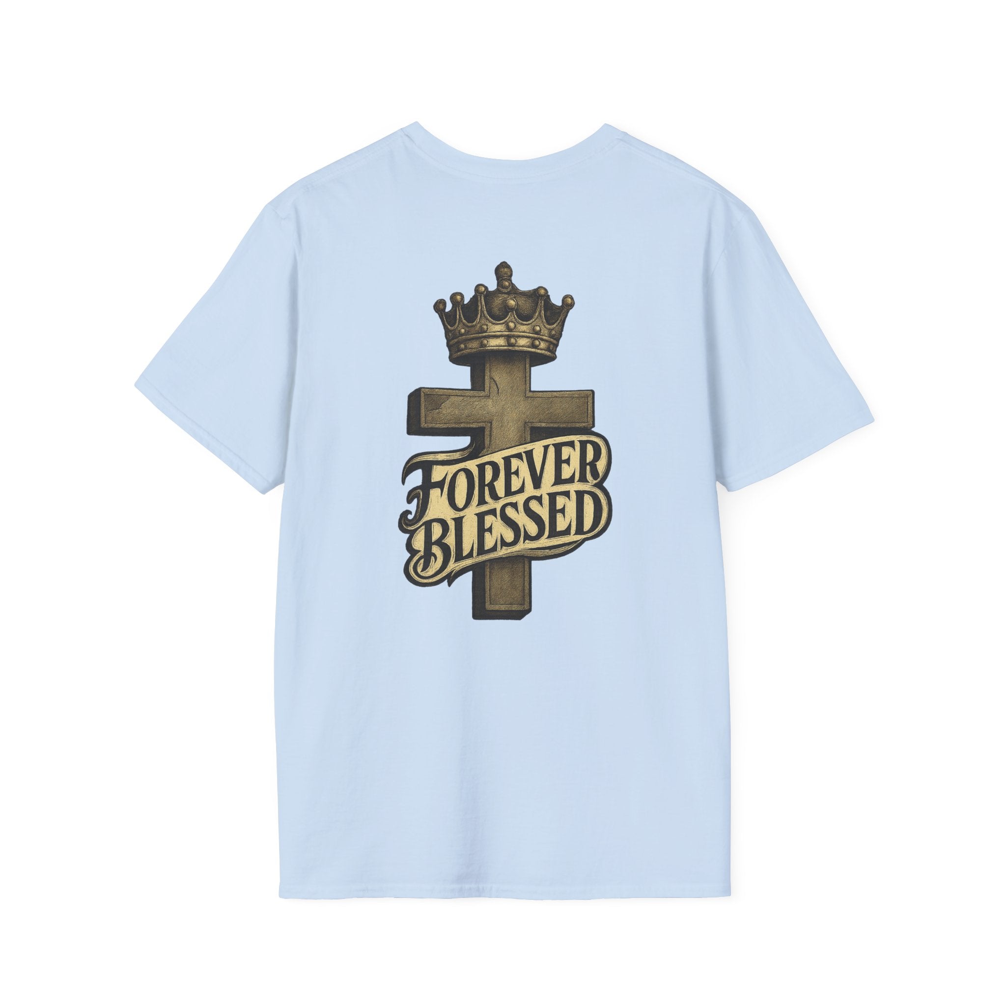 Forever Blessed Cross T-Shirt — Crowned Faith Graphic Tee