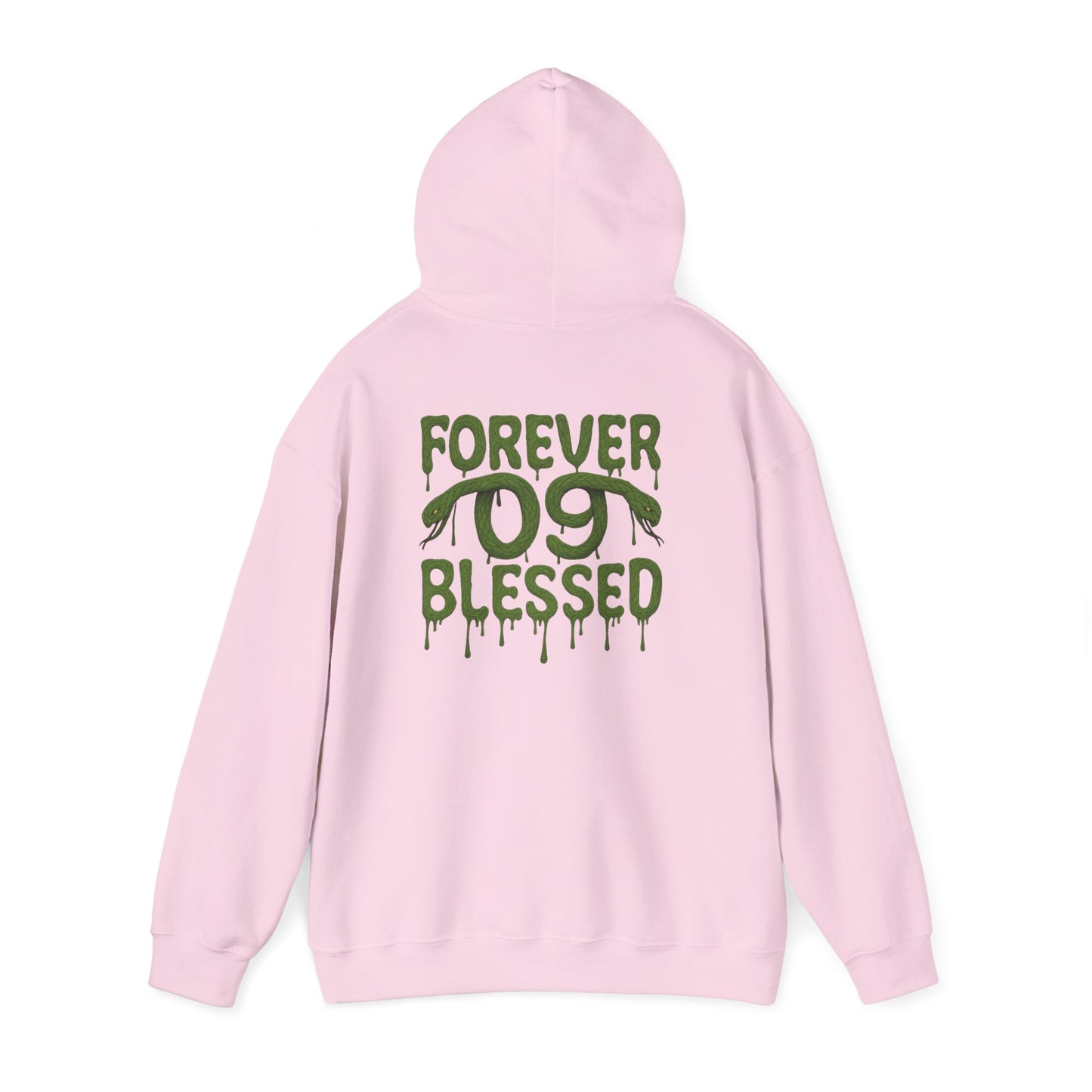 NSV Drip Hoodie — “Forever 09 Blessed” Green Graphic Sweatshirt