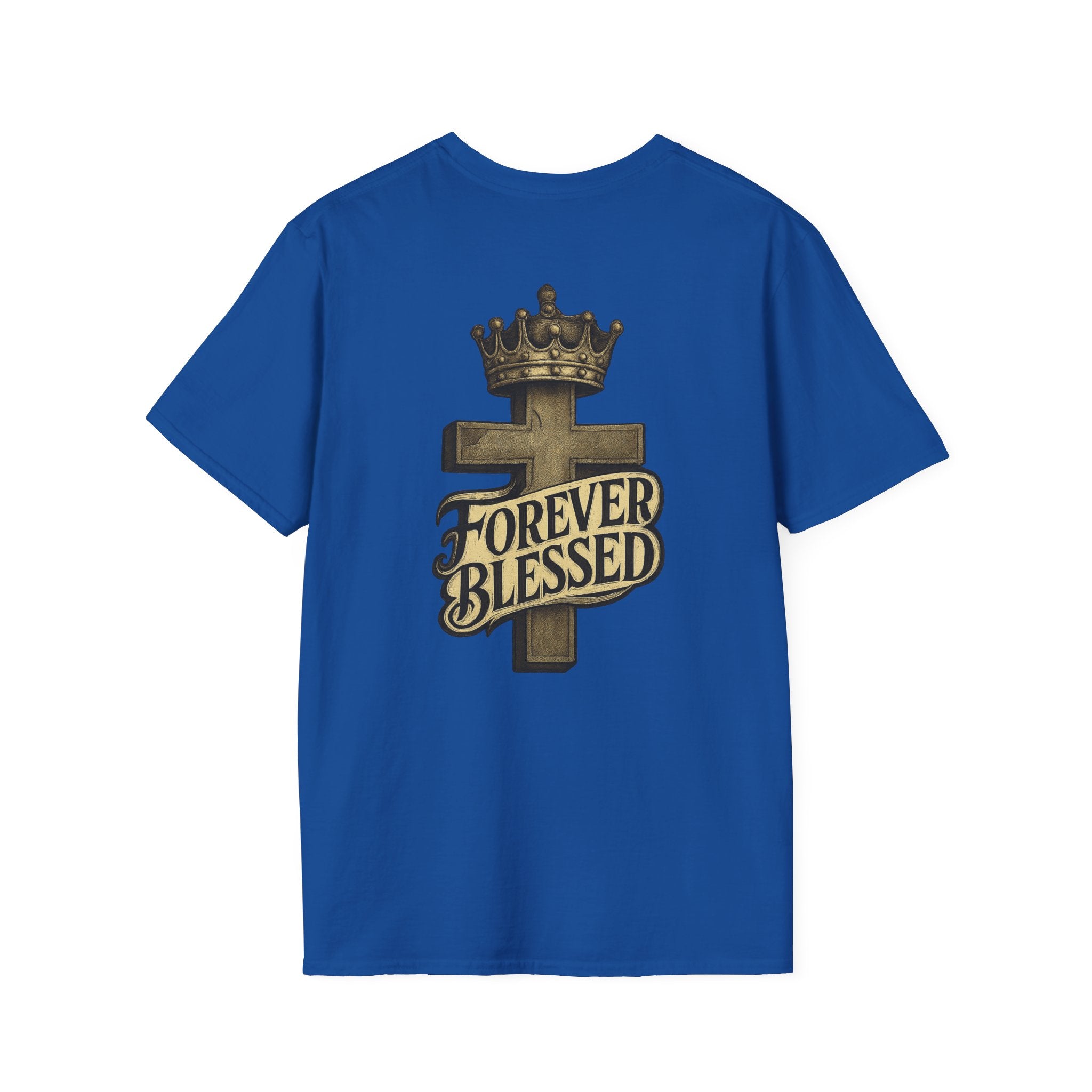 Forever Blessed Cross T-Shirt — Crowned Faith Graphic Tee