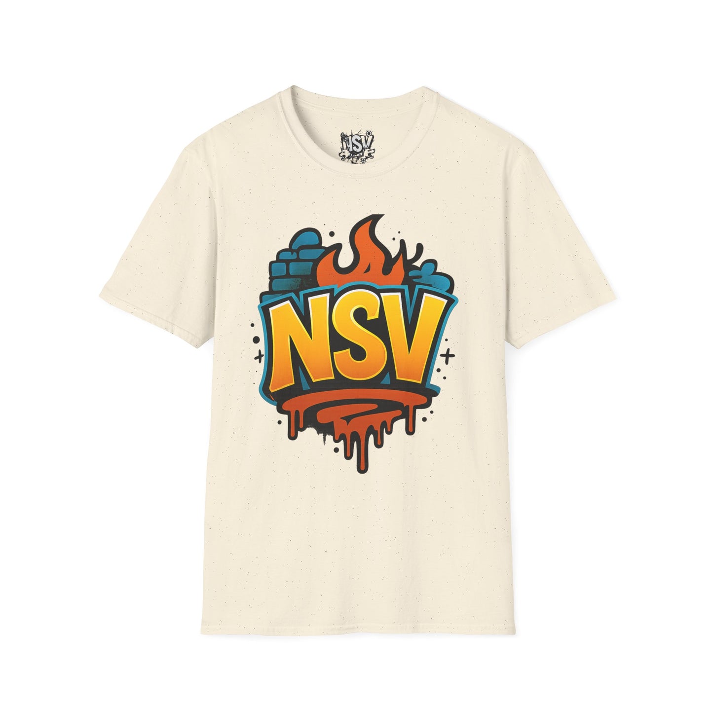 NSV Streetwear T-Shirt — Bold Graffiti Logo Tee