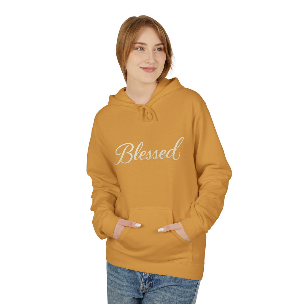 Blessed Hoodie with Angel Wings — Spiritual Christian Pullover, Faith-Inspired Gift