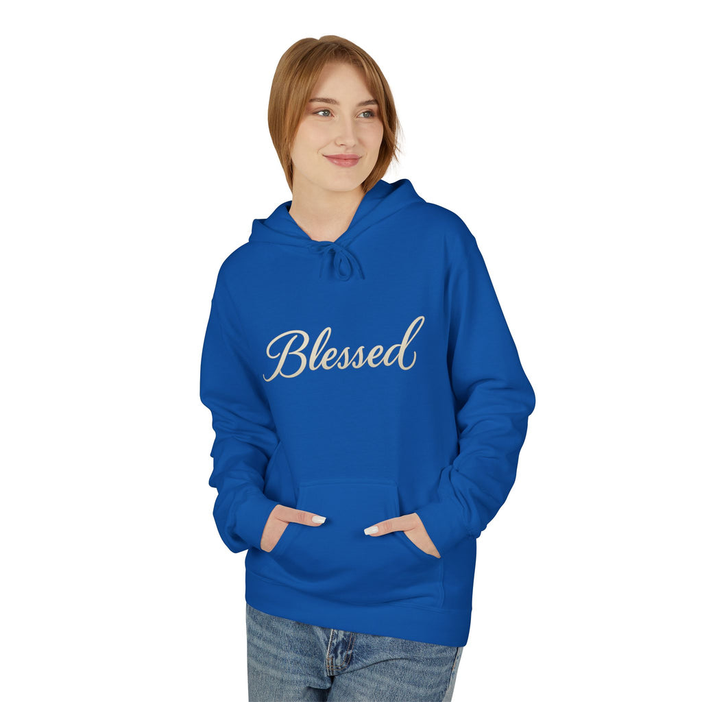 Blessed Hoodie with Angel Wings — Spiritual Christian Pullover, Faith-Inspired Gift