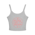 If Pretty Was a Person Crop Tank Top — Funny Feminine Graphic Summer Top