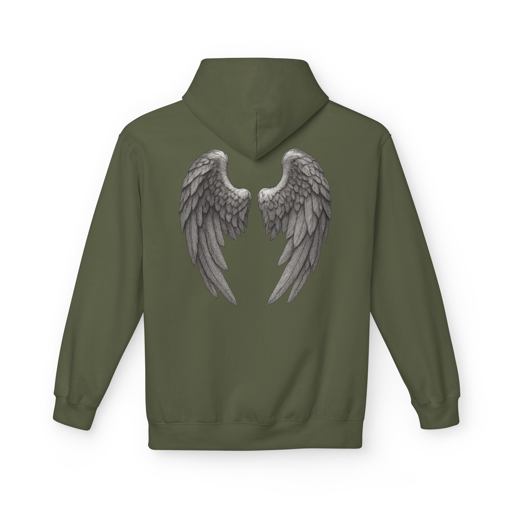 Blessed Hoodie with Angel Wings — Spiritual Christian Pullover, Faith-Inspired Gift