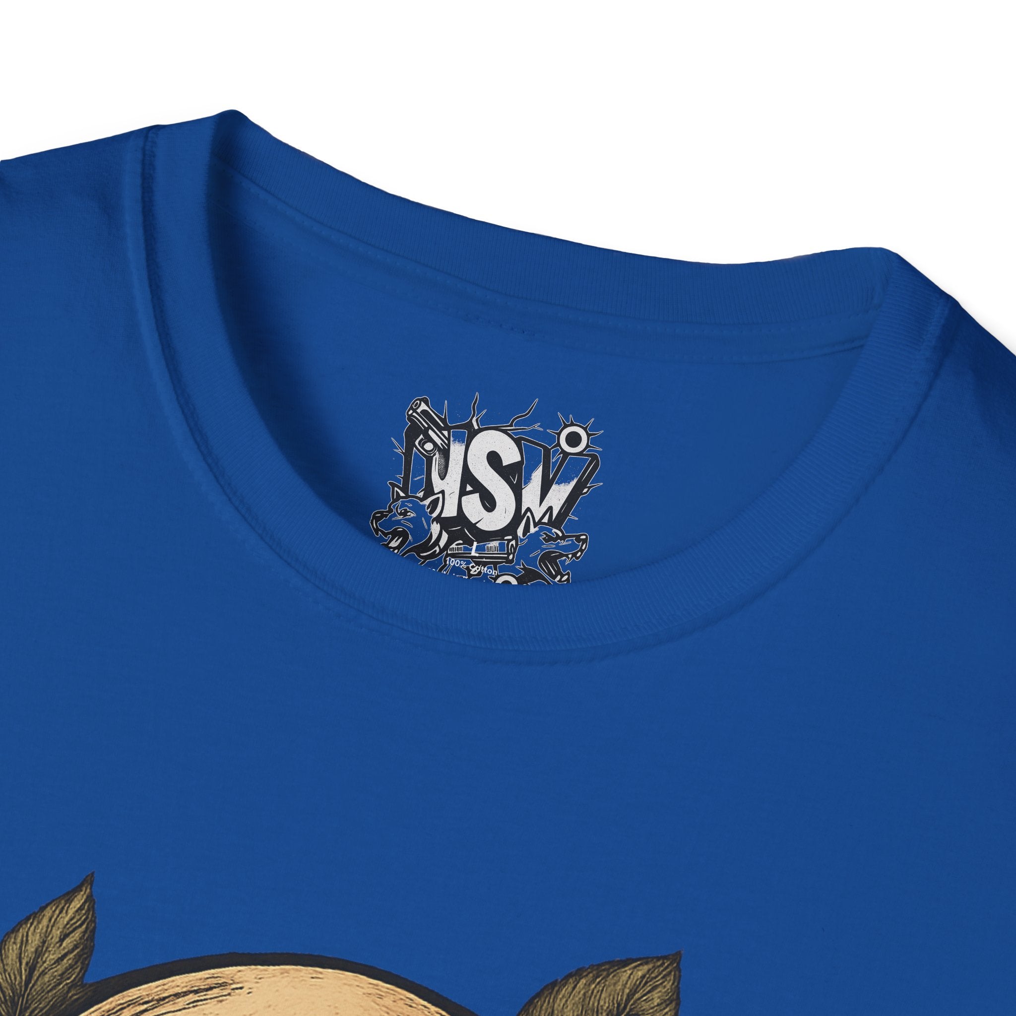 Skull & Roses T-Shirt — Gothic Floral Tee with 'Love, Lust, Loyalty' Back Print