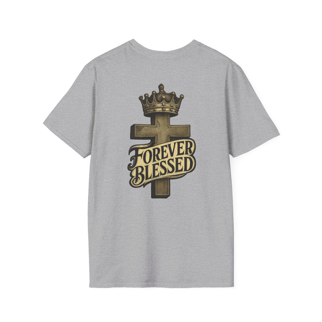 Forever Blessed Cross T-Shirt — Crowned Faith Graphic Tee