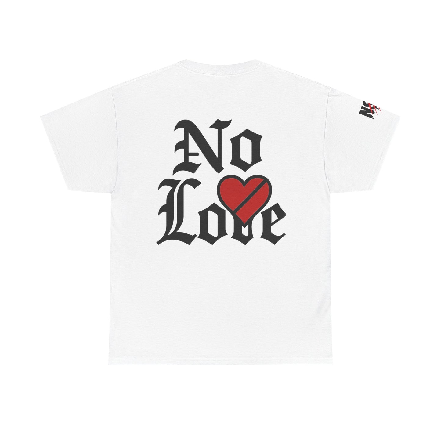 No Love Dripping Heart T‑Shirt — Gothic Broken Heart Graphic Tee