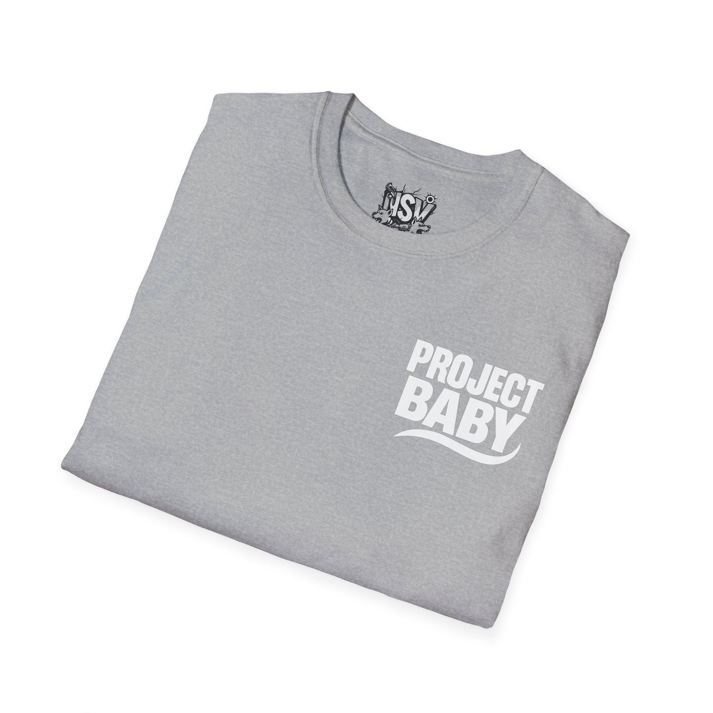 T-Shirt — 'Project Baby' Front & 'Death B4 Dishonor' Snake Tattoo Tee