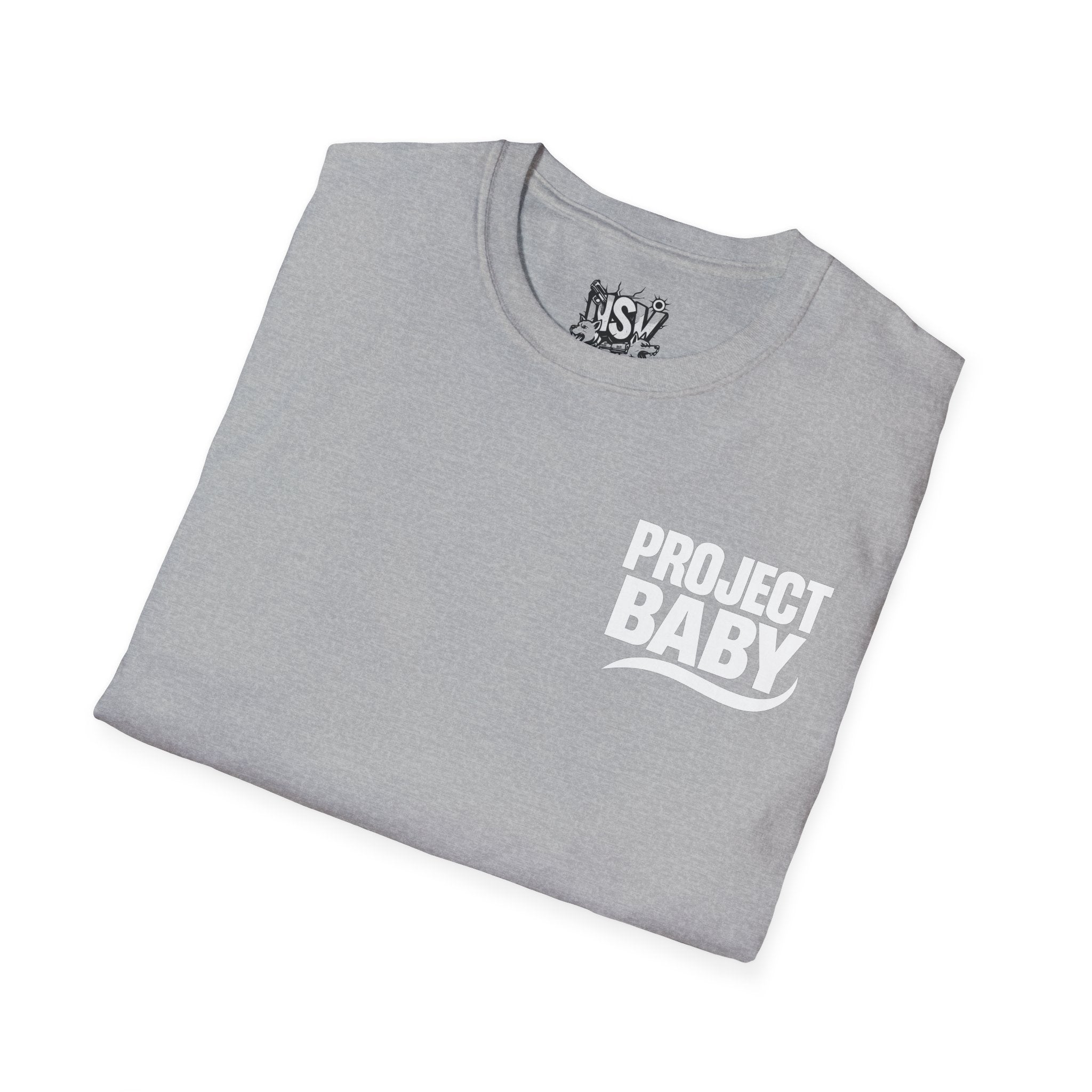 T-Shirt — 'Project Baby' Front & 'Death B4 Dishonor' Snake Tattoo Tee