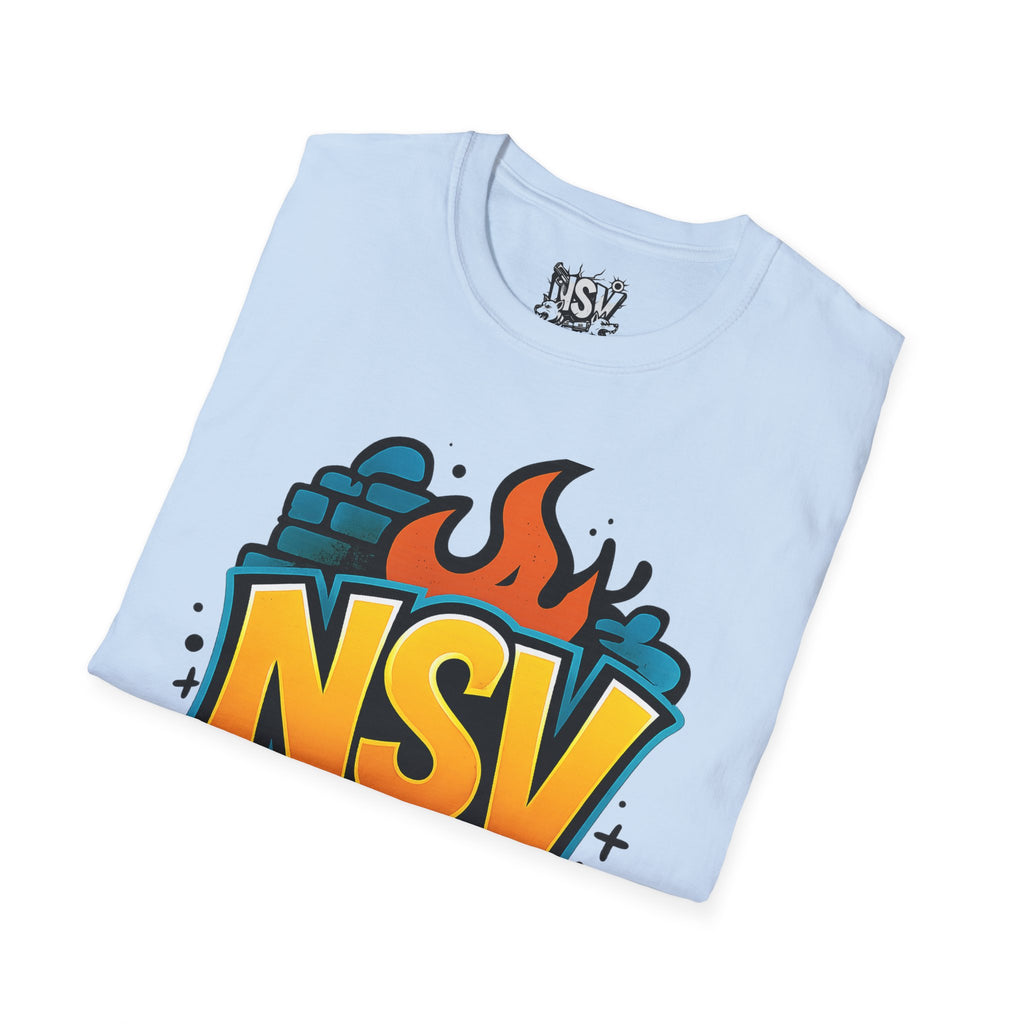 NSV Streetwear T-Shirt — Bold Graffiti Logo Tee